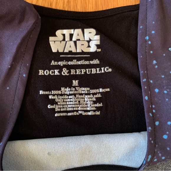 Rock & Republic Star Wars Tank Top. Size M - Picture 4 of 5